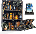 for iPad 10th Generation Case 360 Degree Rotating Stand Cover Multi Angle Viewing Auto Sleep/Wake Shelf Filled with Books Leather Case for iPad (A16) 11th Generation 11 Inch 2025