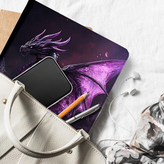 Purple Black Twin Dragons