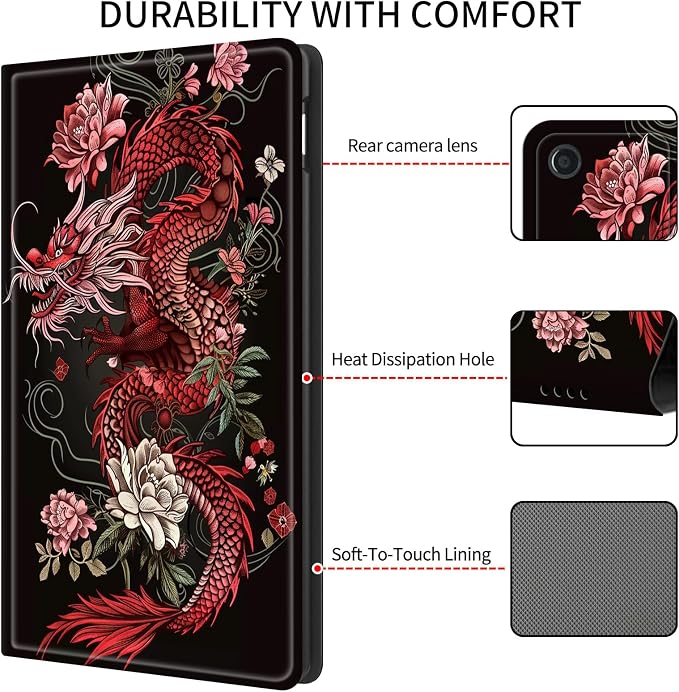 Flower Red Dragon