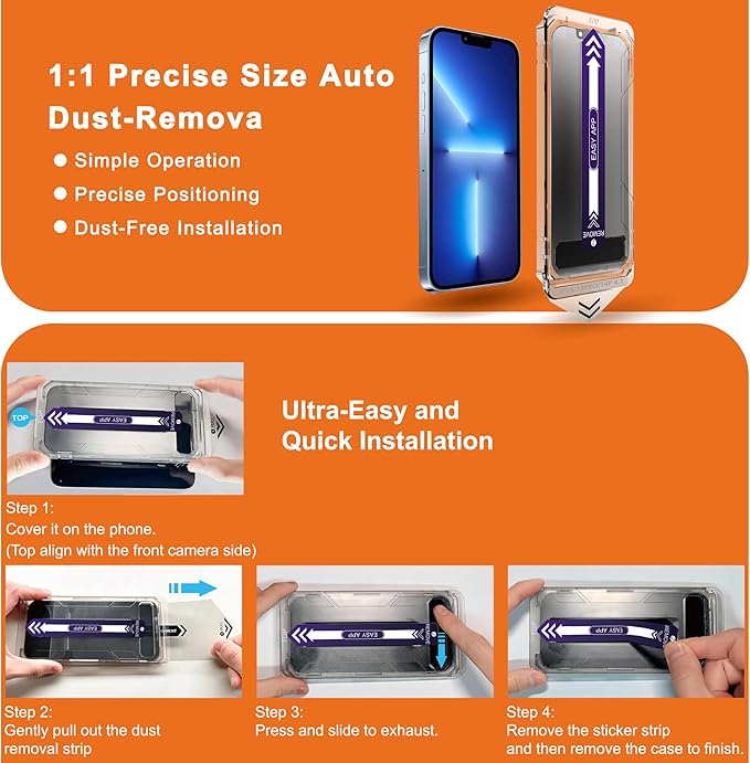 2-Pack Matte Privacy Screen Protector for iPhone 13/13 Pro / 14 / 16eAnti-Glare &amp Anti-SpyAnti-FingerprintSmooth as SilkEasy Installation Military-Grade 9H Hardness