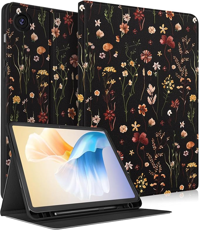 Black Retro Flower
