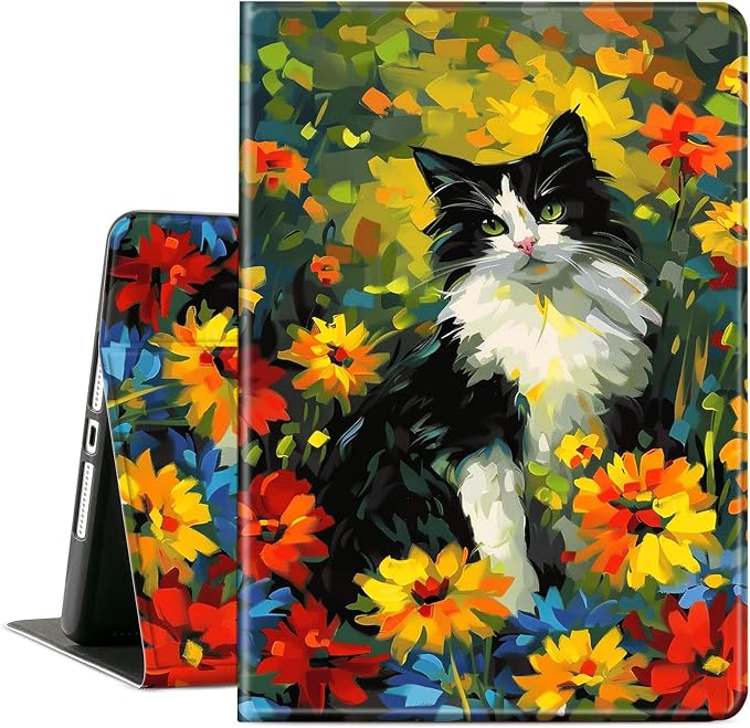 Colorful Cat Floral