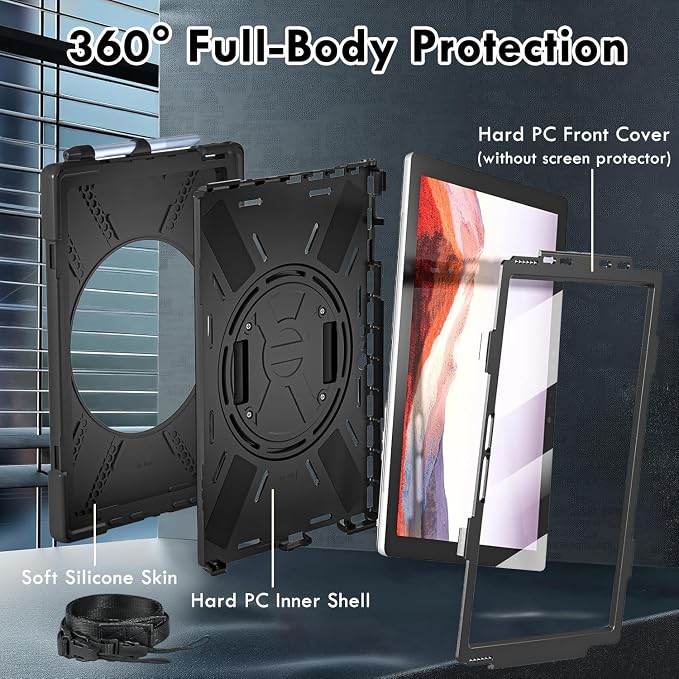 Surface Pro7+/7/6/5/4 Case-Black