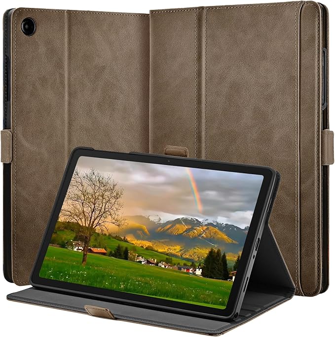 Case for Samsung Galaxy Tab A11+/A11 Plus/A9+ Plus 5G Tablet 11 Inch 2026/2023 (SM-X230/X236/X238/X210/X216/X218u) with PocketMagnetic ClosureMulti Angle CoverAuto Sleep/WakeTan