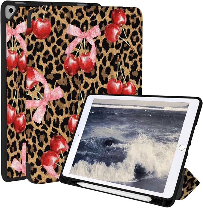 Brown Leopard 2 & Pink Bow