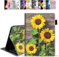 Case for All-New Amazon Kindle Fire 7 Tablet (7 12th Generation 2022 Release) Latest Model - PU Leather Folio Case with Smart Auto Wake/Sleep Sunflower