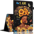 Case for Amazon Kindle Fire HD 8 Tablet 8(12th/10th Generation 2022/2020 Release) &amp HD 8 Plus TabletSlim Fit Foldable Standing Cover Case with Auto Sleep/WakeAfrican American Woman
