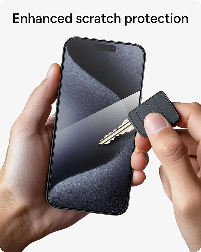 ZAGG Glass Elite iPhone 15 Pro Max Screen Protector - 5X Stronger with Reinforced Edges Scratch &amp Smudge-Resistant Surface InvisibleShield Easy to Install