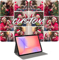 Custom Photo Personalized Flip Case for Samsung Galaxy Tab A11+/A11 Plus 11 inch(2025)Model Code: SM-X230/X236 Samsung Galaxy Tablet Customized Picture Text Leather Stand Cover Protective Case