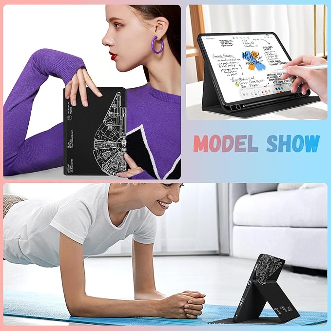 for Samsung Galaxy Tab A9 Plus Case 11 inch(SM-X210/X216/X218) Women Men Boys Kids Folio Cover with Pencil Holder Auto Week/Sleep Design for Samsung A9+ Plus Tablet Cases Cool