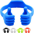 Thumbs-up Cell Phone Stand Honsky Pack of 5 Universal Flexible Multi-Angle Cute Desk Phone Holder Compatible with Tablet Android Smart Cellphone Travel Blue Black Green White Pink
