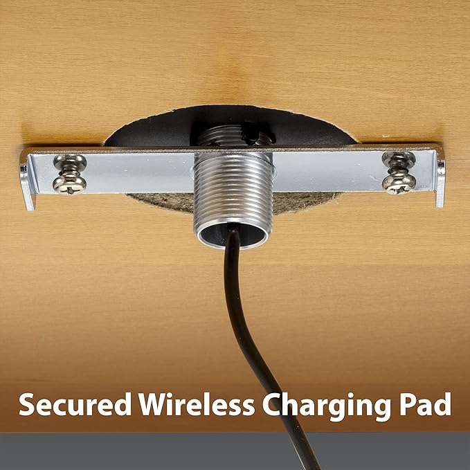 NTW WPC Certified Wireless Charging Pad for Furniture Embedded Fast Charging Works with Apple iPhone Samsung Galaxy Nexus and Other Wireless Charging Devices 4 Pad + 1 Hole Saw