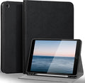 Gexmil Leather Case for iPad 10.2 Inch 9th/8th/7th Gen 2021/2020/2019Premium Cowhide Folio Cover with Pencil Holder Auto Wake/SleepAdjustable Stand Anti FingerprintPalm-Print Black