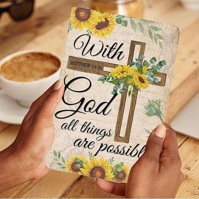 Christian Cross Quote Bible Verse Matthew 19:26