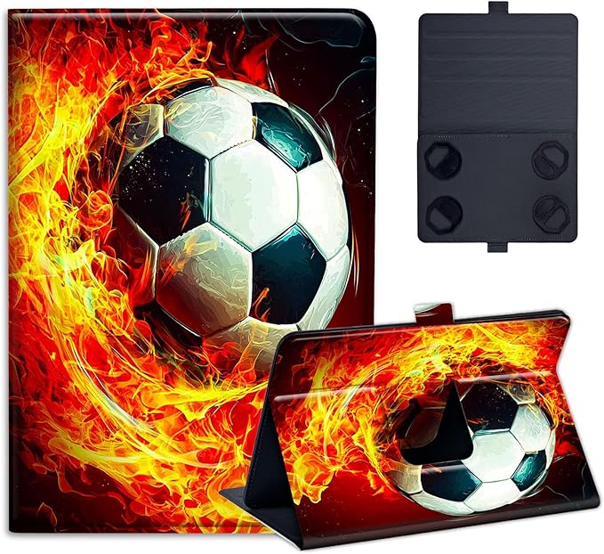 Universal 99.710.110.210.5 Tablet Case Soccer BallProtective Cover Stand Folio Case for 9-10.5 Inch TabletTablet Case Cover for iPad Samsung Other Tablet