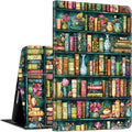 Slim Case for Samsung Galaxy Tab A9+ / A9 Plus 11 2023 (SM-X210/X216/X218) Lightweight PU Leather Multi-Angle Viewing Smart Stand Shell Cover with Auto Wake/Sleep Art Bookshelf