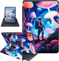 Case for iPad 10.2 Case iPad 9th/iPad 8th/iPad 7th Generation 2021/2020/2019 Astronaut Mushrooms Theme 360 Degree Rotating Stand Protective Cover with Auto Sleep/Wake for iPad 10.2 Tablet