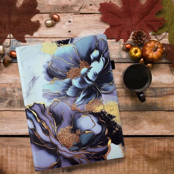 01# Blue Gold Peony Flower