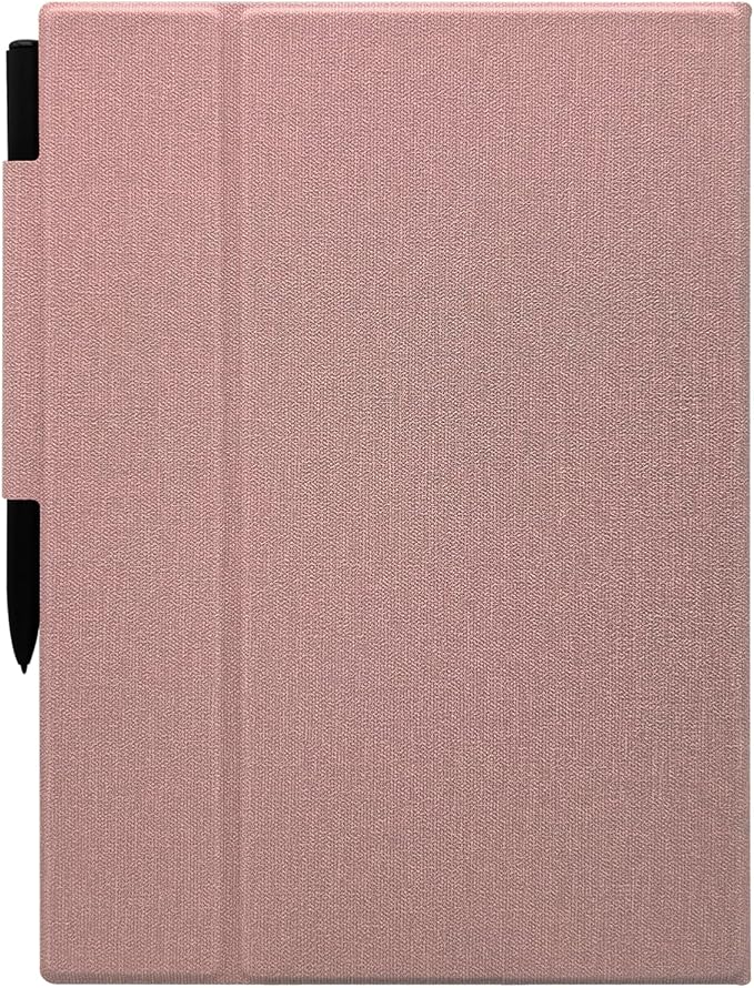Magnetic Stand Folio Case for iFLYTEK AINOTE 2 10.65 E-Ink Tablet (2025 Released) Ultra-Thin Lightweight Premium PU Leather Cover with Magnetic Pen Buckle &amp Auto Sleep/Wake (Cloth Rose Pink)