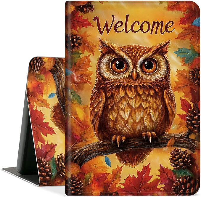Pinecone And Cute Owl