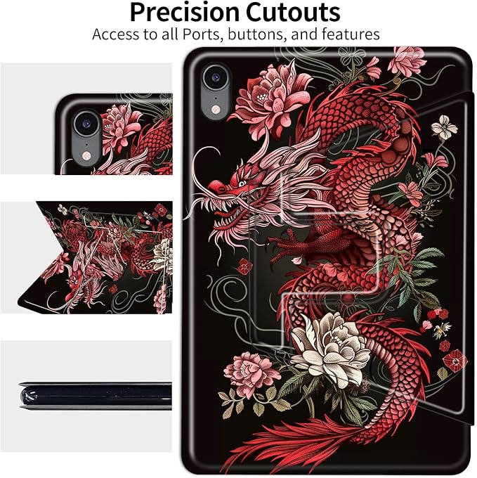 Flower Red Dragon