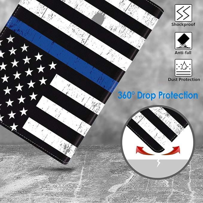 Thin Blue Line American Flag