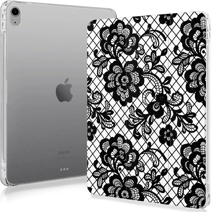 Black lace floral Graphic Aesthetic