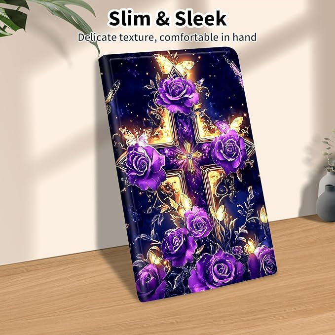 Cross Purple Floral