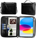 E NET-CASE Case for iPad Air 11-inch M4/M3/M2 (2026/2025/2024)/iPad (A16) 11th Gen 11 2025/iPad 10th Gen 10.9 2022/iPad Air 5th/4th Gen (2022/2020) 10.9Briefcase-Style Stand Cover(Black)