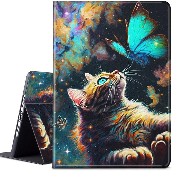 Galaxy Cat and Butterfly