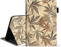 Case for Amazon Fire HD 10/HD 10 Plus Tablet 10.1 (13th/11th Generation 2023/2021 Release) Slim PU Leather Cover with Card Slot &amp Auto Wake/Sleep Marijuana Leaf Weed