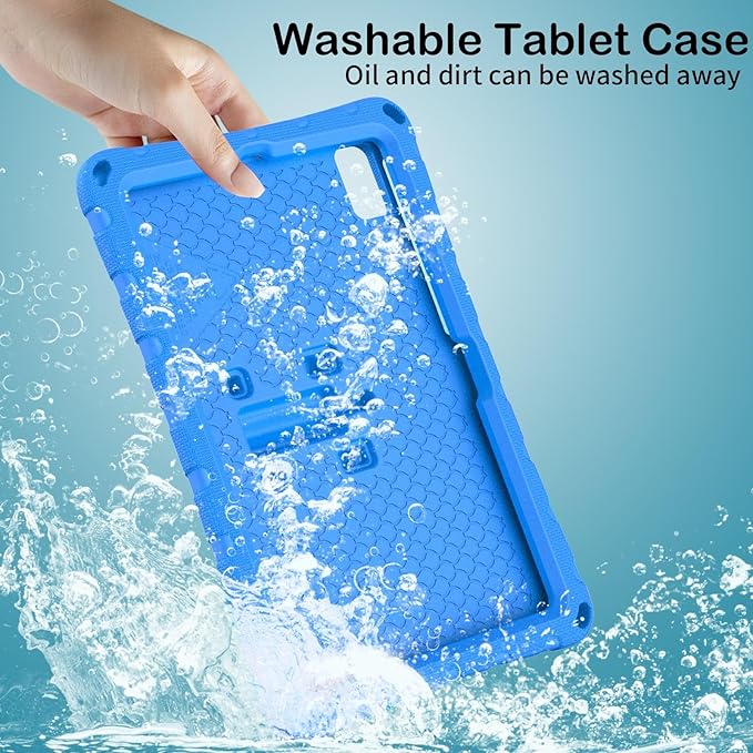 Case Compatible with Lenovo Tab M10 Plus 10.3 Inch/K10 10.3 TB-X606F/TB-X606X/TB-X6C6F/TB-X6C6XLightweight Shockproof Case EVA Foam Cover Stand Cover for Boys Girls(Blue)