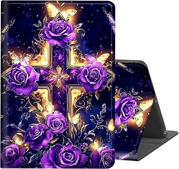 Cross Purple Floral