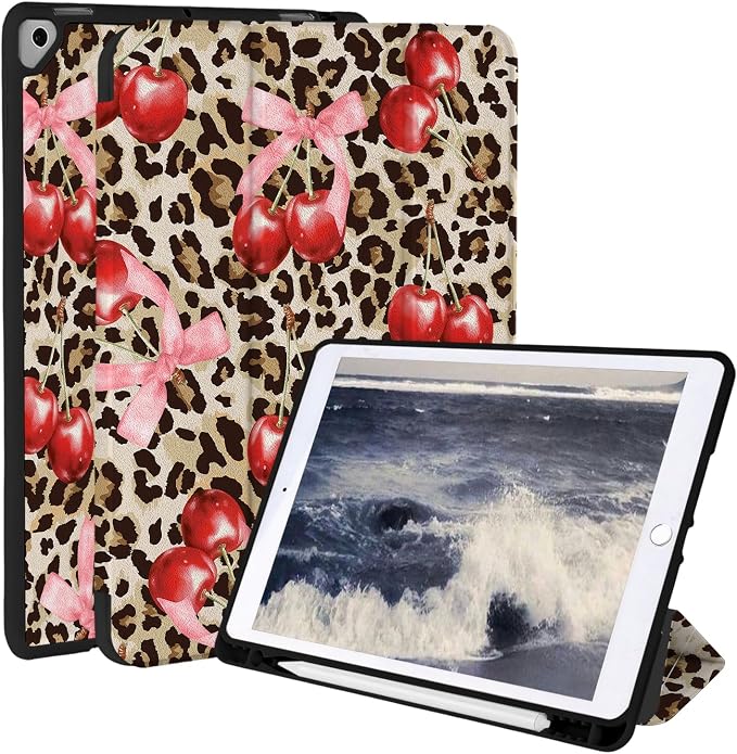 Brown Leopard 3 & Pink Bow