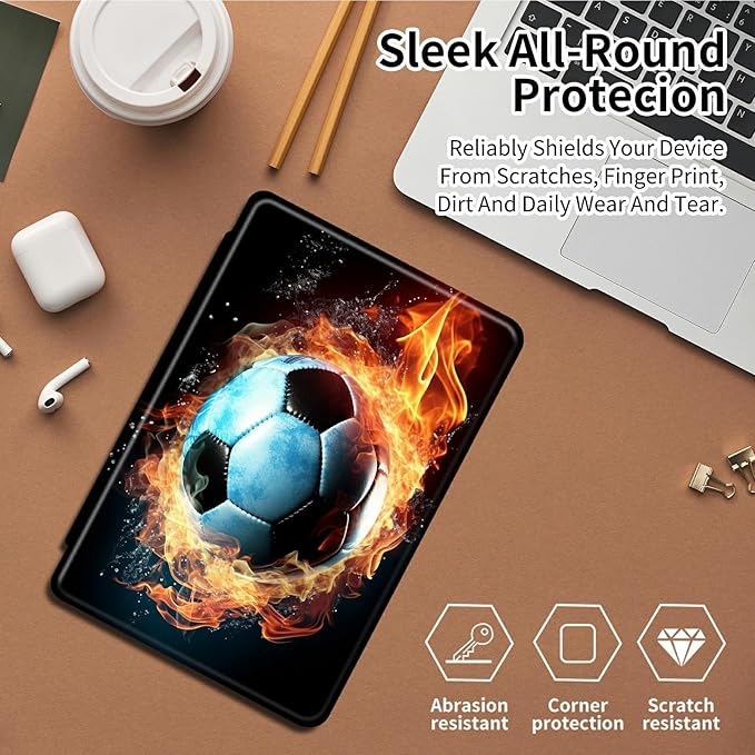 Case for Amazon Kindle Fire Max 11 Case (13th Generation 2023 Release) 11360 Degree Rotating Swivel Stand Protective Cover for Amazon Kindle Fire Max 11 2023Fire Football