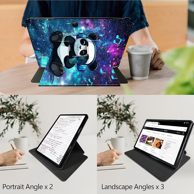 Blue Galaxy And Cute Panda