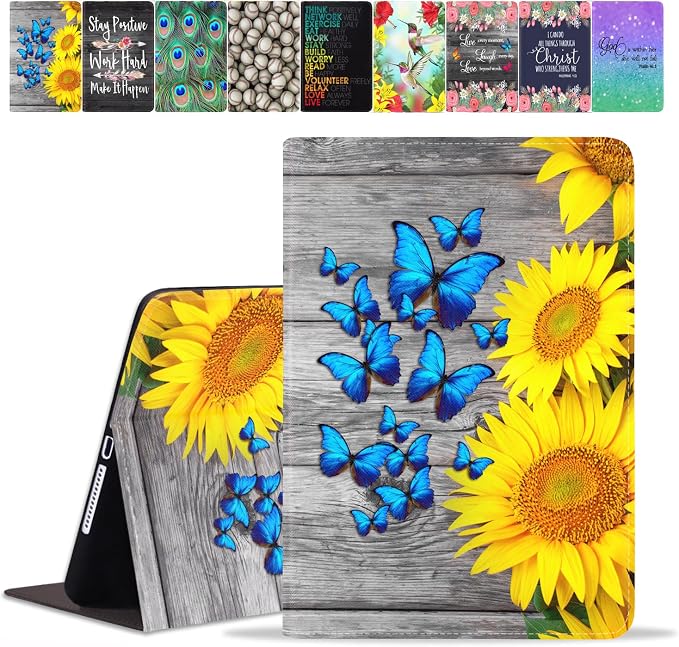 Sunflower and Blue Butterfly