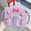 for iPad 6th/ 5th Generation Cases iPad 9.7inch 2018/2017 Case for Kids Girls with Kickstand Strap Wallet Soft Protective Tablet Cover for iPad Air 2nd Generation iPad Pro 2016 (Purple)