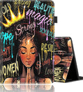 Case for All-New Amazon Kindle Fire HD 8 &amp 8 Plus Tablet (12th Generation/10th Generation 2022/2020 Release) 8Durable Shockproof Protective CoverAfrican American Women Afro Black Girl with Crow