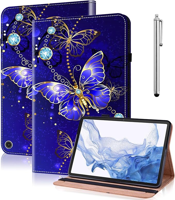 Case for Amazon Kindle Fire Max 11 Case (13th Generation 2023 Release) 11 PU Leather Folio Stand Cover for Fire Max 11 Tablet - Diamond Butterfly