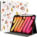 MAYCARI Fall Orange Apples Leaves iPad Case for iPad Air (M2) 2024 13 Inch with Pencil Holder Handmade iPad Air 6th Generation Case Autumn Fine Grained iPad Protecitve Hard Case with Auto Wake/Sleep
