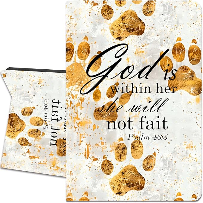 Golden Dog Paw Print Bible