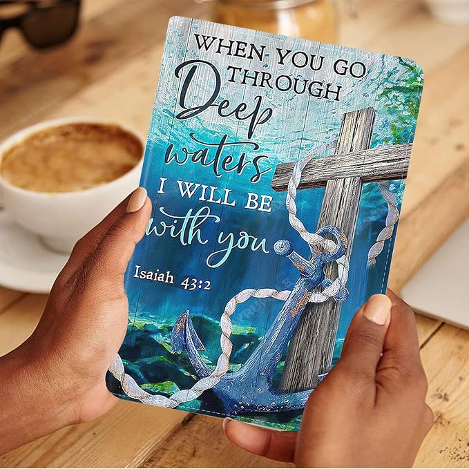 Cross and Anchor Quote Bible Verse Isaiah 43:2