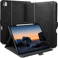 Handcrafted Case for iPad Pro 11 Inch M5 2025/M4 2024 with Pencil Holder &amp Hand Strap &amp PocketAuto Sleep/WakeMagnetic ClosureMulti Angles Stand CoverProtective Folio PU LeatherBlack