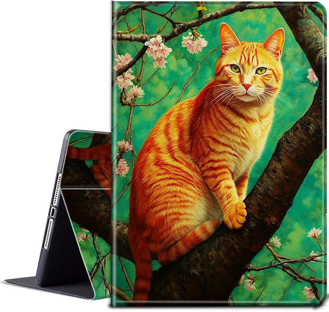 Cat On Cherry Blossom Tree