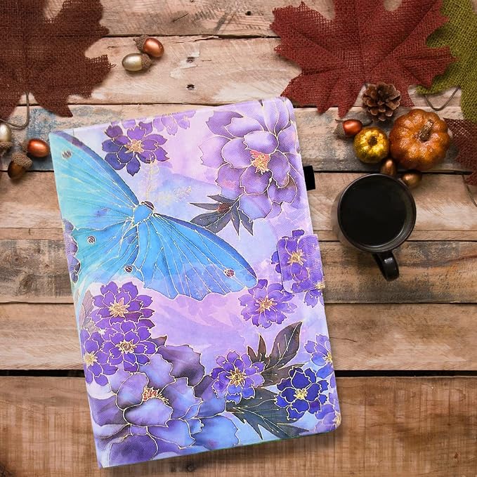 060# Purple Flower Butterfly
