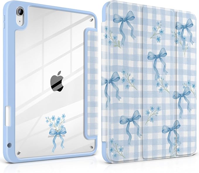 Blue Gingham Bows