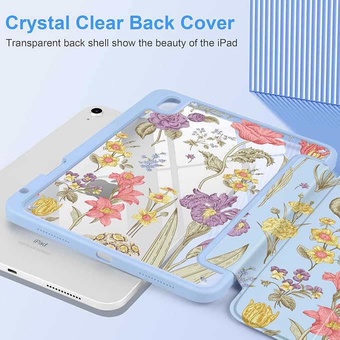 Blue Botanical Floral