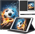 Case for Samsung Galaxy Tab A9+ / A9 Plus 11-Inch 2023 Slim PU Leather Stand Cover with Auto Wake/Sleep Lightweight Full-Body Protective Case for Galaxy Tab A9+ 11 Tablet Soccer Ball