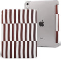 case for ipad 11th Generation11 Inch 2025 (A16 Chip) &amp 10th Gen 10.9 Inch 2022 - Slim Scratch-Resistant Hard PC Translucent Back Shell Smart Cover Wake/Sleep FunctionBrown Irregular Stripes